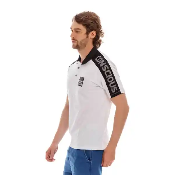 Marithé Francois Girbaud Polo Para Hombre Blanco Talla L