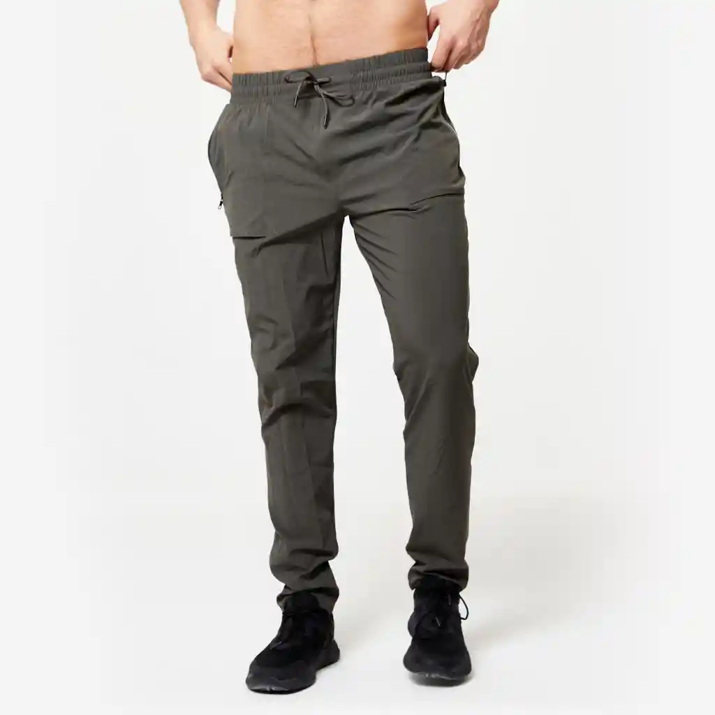 Pantalón Fitness Collection Transpirablehombre Caqui