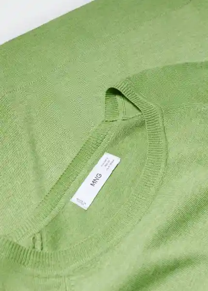 Saco Jersey Lucca Verde Pastel Talla S Mujer Mango