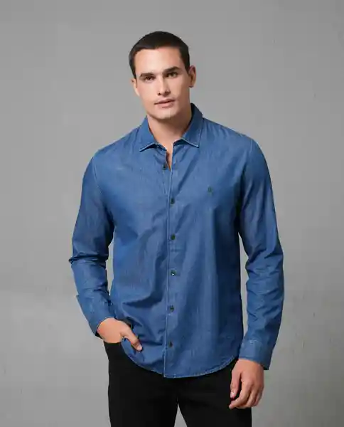 Camisa Hombre Azul M 110F000_AZU194024 Rifle
