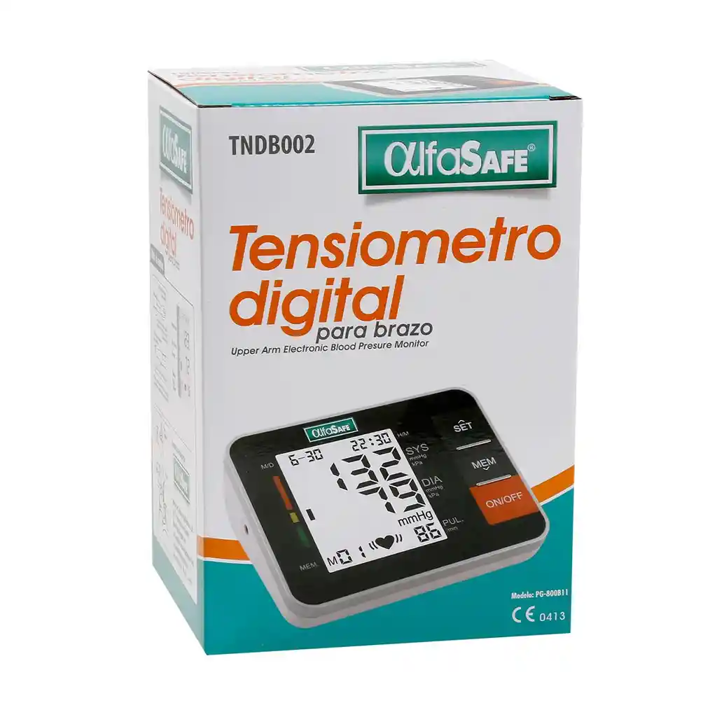Alfa Safe Tensiómetro Digital para Brazo