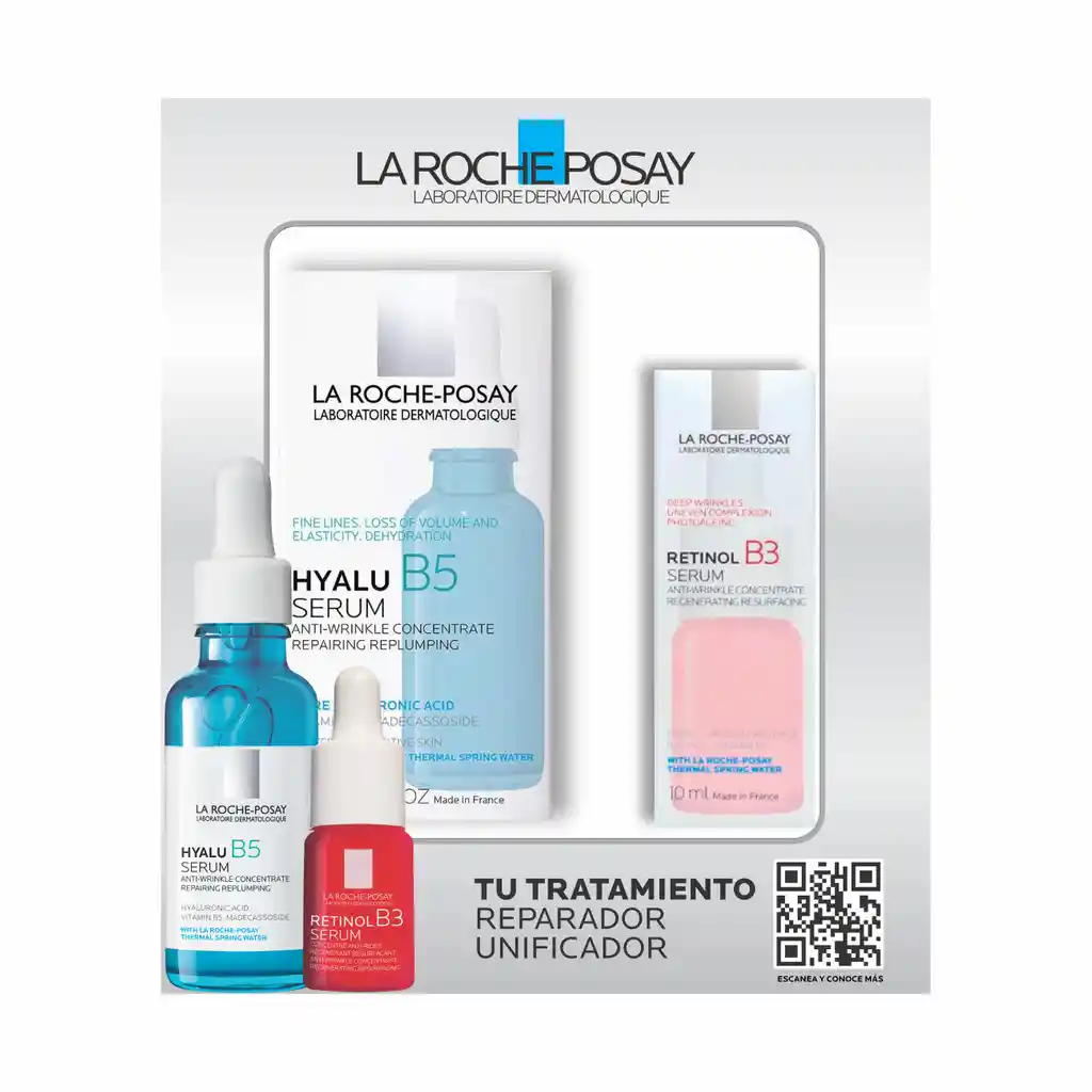 La Roche-Posay Serum Hyalu B5 más Serum Retinol B3