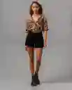 Short Mujer Negro Talla 6 Rifle