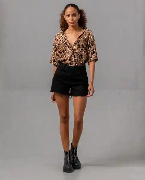 Short Mujer Negro Talla 6 Rifle