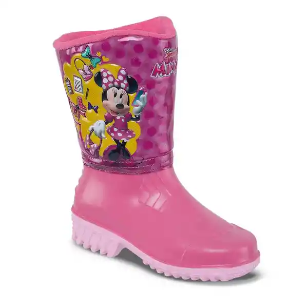 Disney Botas Araan Minnie Niña Rosa Talla 29