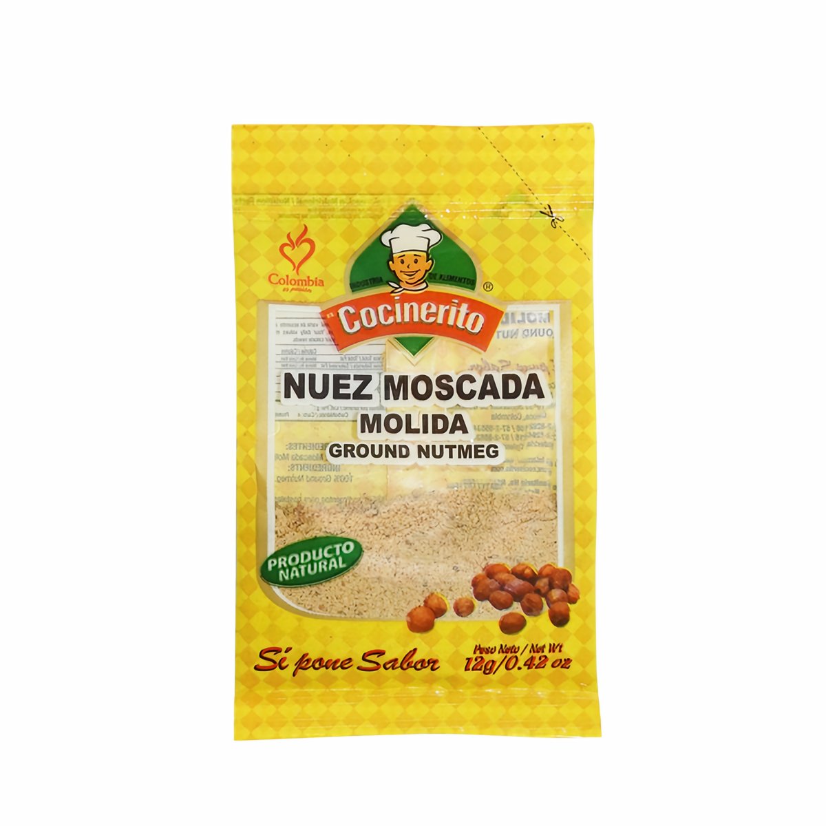 El Cocinerito Nuez Moscada Molida 12 g