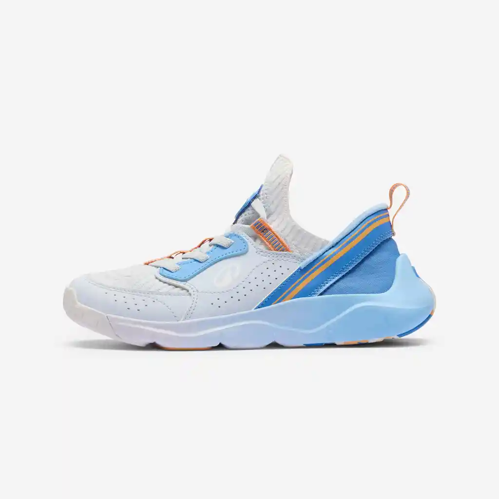 Tenis Deportivos Playful Easy Niños Azul-blanco Fáciles de Poner