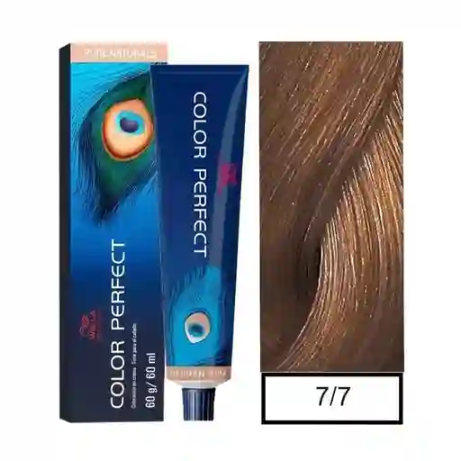 Wella Tinte Capilar Color Perfect Tono 7.7 Rubio Mediano Marrón
