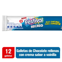Festival Galleta Recreo de Chocolate con Crema de Vainilla