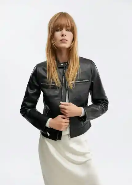 Chaqueta Gabi Negro Talla L Mujer Mango