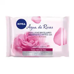 Toalla Desmaq Nivea Agua Rosas X25un