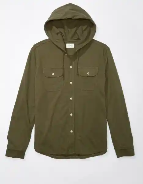 Camiseta Súper Suave Hombre Verde Talla: Large American Eagle