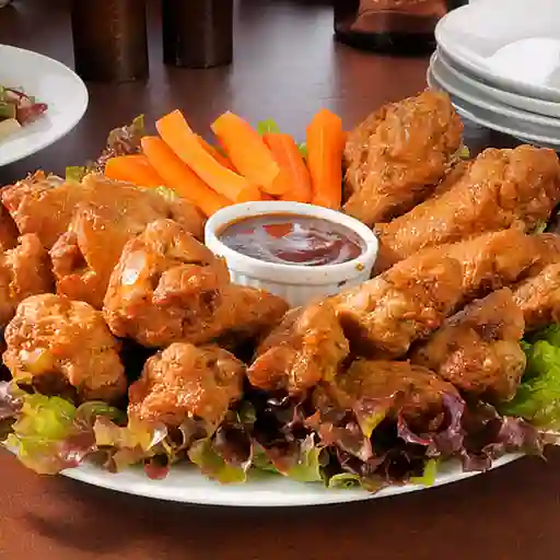 Alitas X40 +Papa Francesa