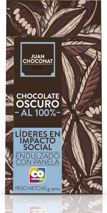 Juan Choconat Chocolate Cacao Sin Azúcar 65 g