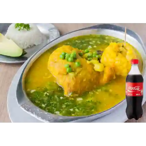 Combo Ajiaco con Pollo + Coca-Cola