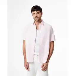 Camisa Manga Corta Regular Fit Casual en Algodón Masculino Fitonia Gef