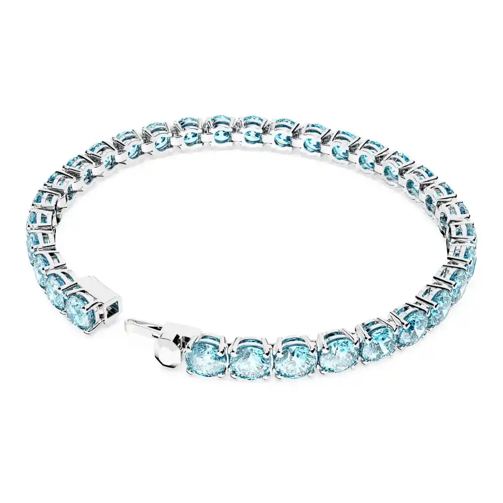 Pulsera Matrix Azul M AQUA/RHS M Swarovski