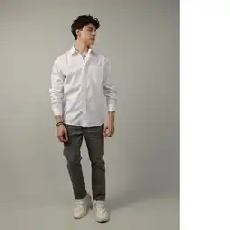 Camiseta Hombre Blanco Talla: LARGE American Eagle