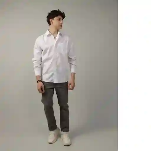Camiseta Hombre Blanco Talla: LARGE American Eagle