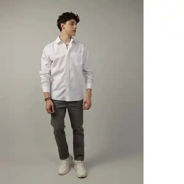 Camiseta Hombre Blanco Talla: LARGE American Eagle