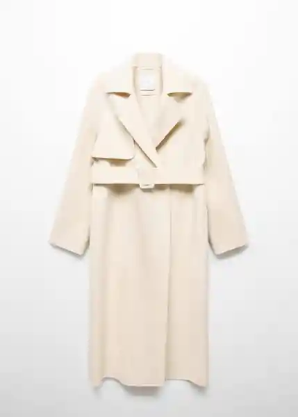 Abrigo London Crudo Talla 24 Mujer Mango