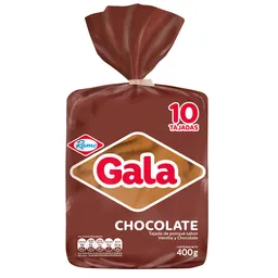 Gala Tajada de Ponqué Sabor a Vainilla y Chocolate