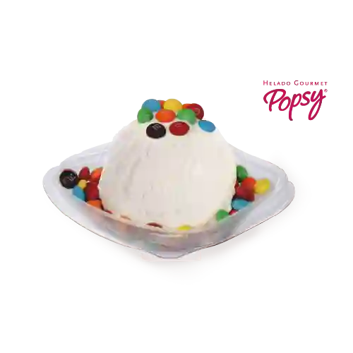 Vaso 1 Bola 90g Gourmet +topping + Salsa