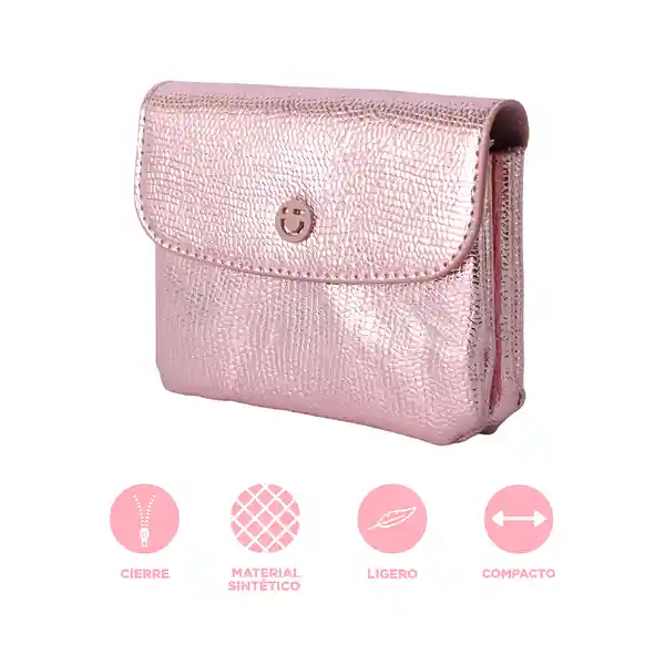 Monedero Shiny Rosa Miniso