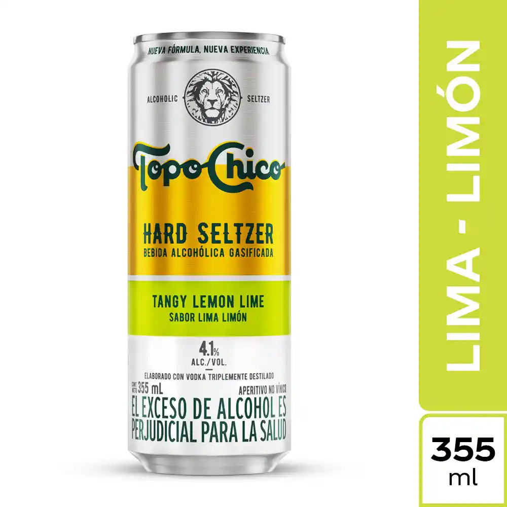 Hard Seltzer TopoChico Sabor Lima Limón 355ml