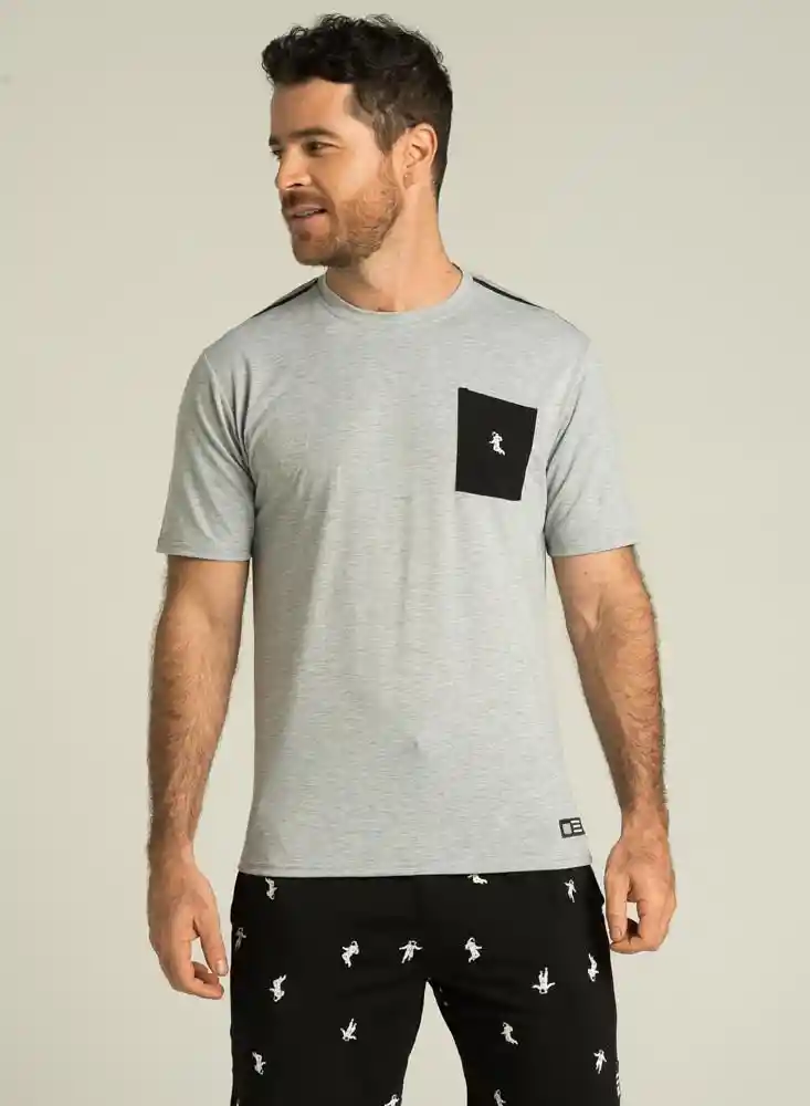 Camiseta Manga Corta S-gris Jasp