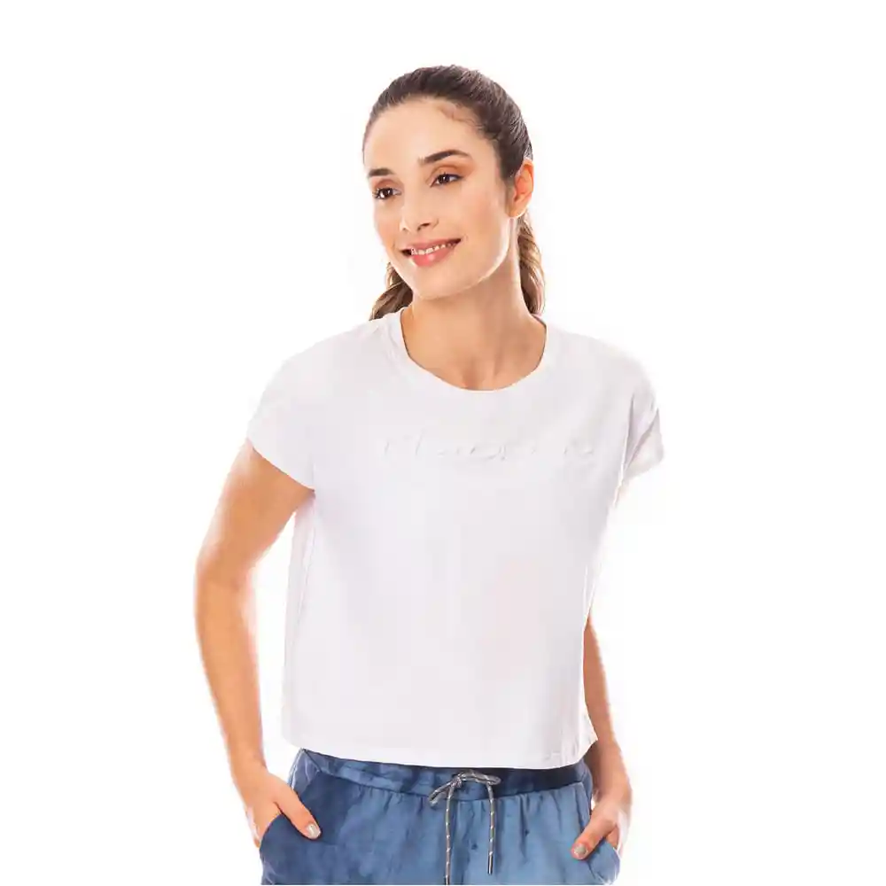 Camiseta Algodón/elastano Mujer Blanco Fondo 66953 Talla S