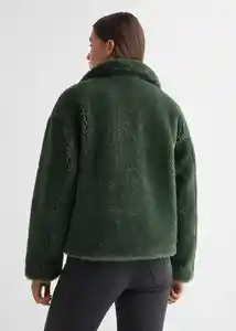 Abrigo Sherpa Verde Pastel Talla 19 Teen Niñas Mango