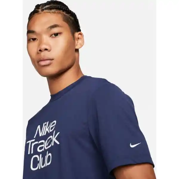 Nike Camiseta Dri-Fit Track Club Hyverse Hombre Azul Talla L