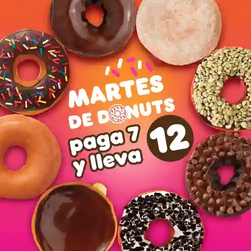 Martes de Donuts (paga 7 y Lleva 12)