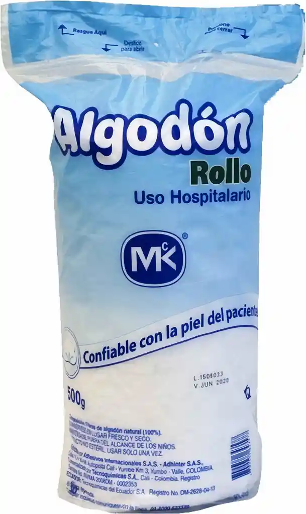 Tecnoquimicas Algodón Hospitalario