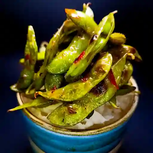 Sweet chilli edamames