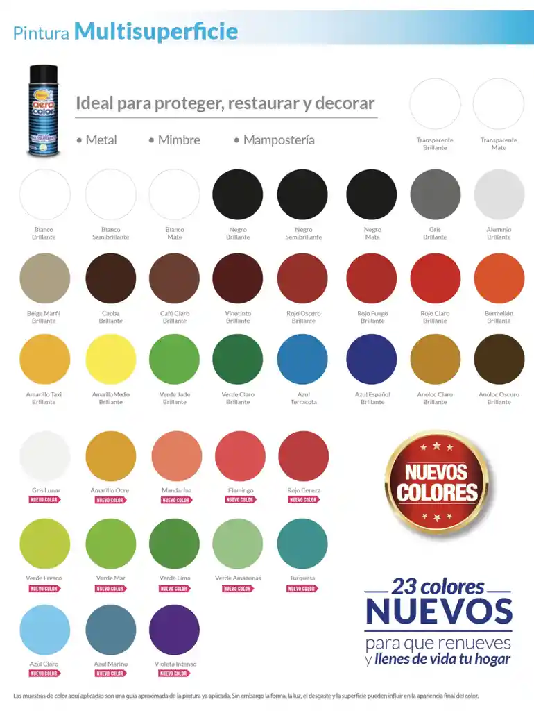 Aerocolor Pintura Negro Mate