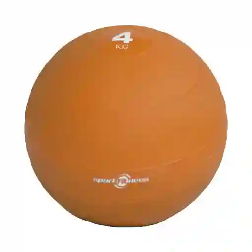 BALÓN  MEDICINAL DE PESO 4 KGRS CAUCHO NARANJA