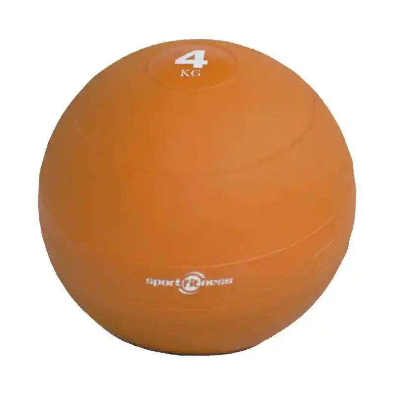 BALÓN  MEDICINAL DE PESO 4 KGRS CAUCHO NARANJA