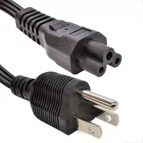 Cable De Poder Trebol Para Cargador De Portatil 1.5 Metros