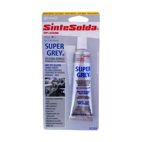 Silicona Super Grey 70 Ml Sinteco Itw