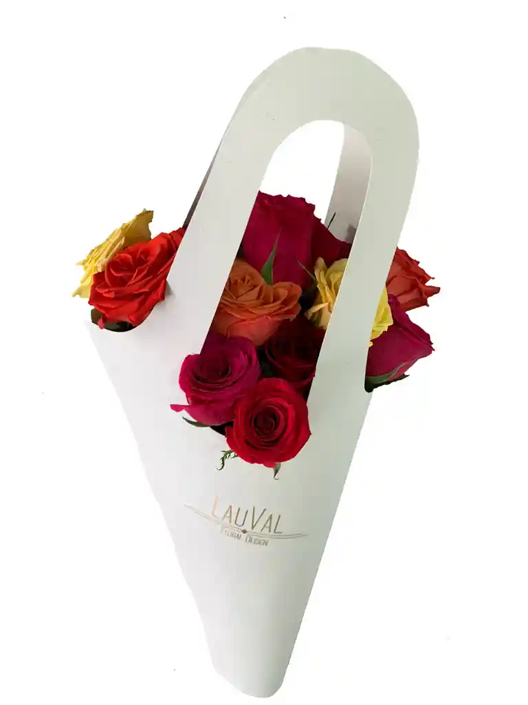 Bouquet De 12 Rosas Color