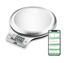 Bascula Gramera Pesa Digital App Bluetooth para Alimentos maximo 5 Kg