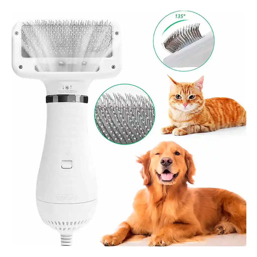 Cepillo Secador para Mascotas bajo nivel de ruido temperatura graduable