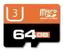 Micro SD de 64GB U3 mas rapida que clase 10