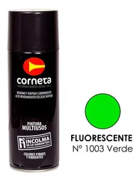 Corneta Pintura en Aerosol Fluorescente Verde