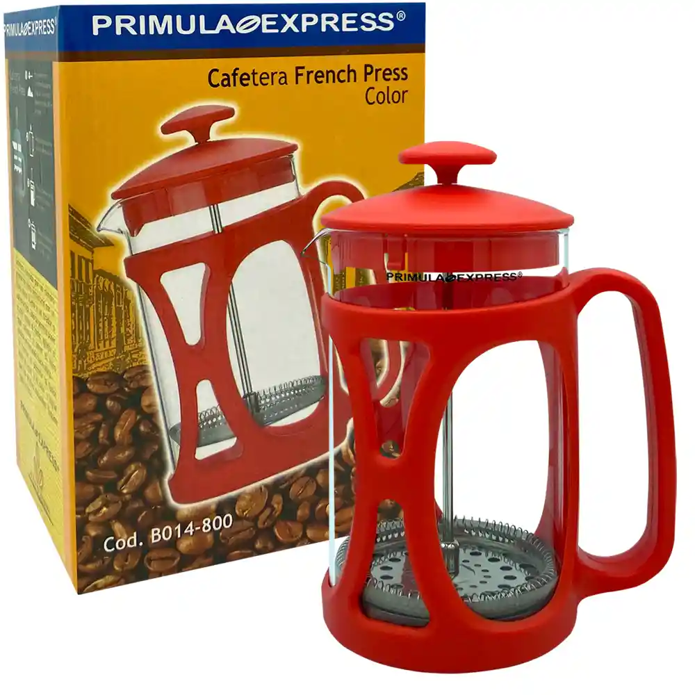 Primula Express Cafetera Francesa Roja