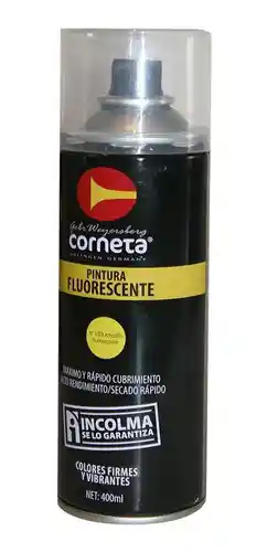 Corneta Pintura en Aerosol  Color Amarillo Fluorescente