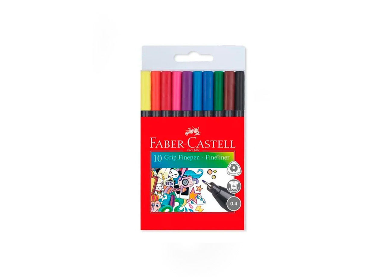 Rotuladores / Micropunta Faber-Castell x10