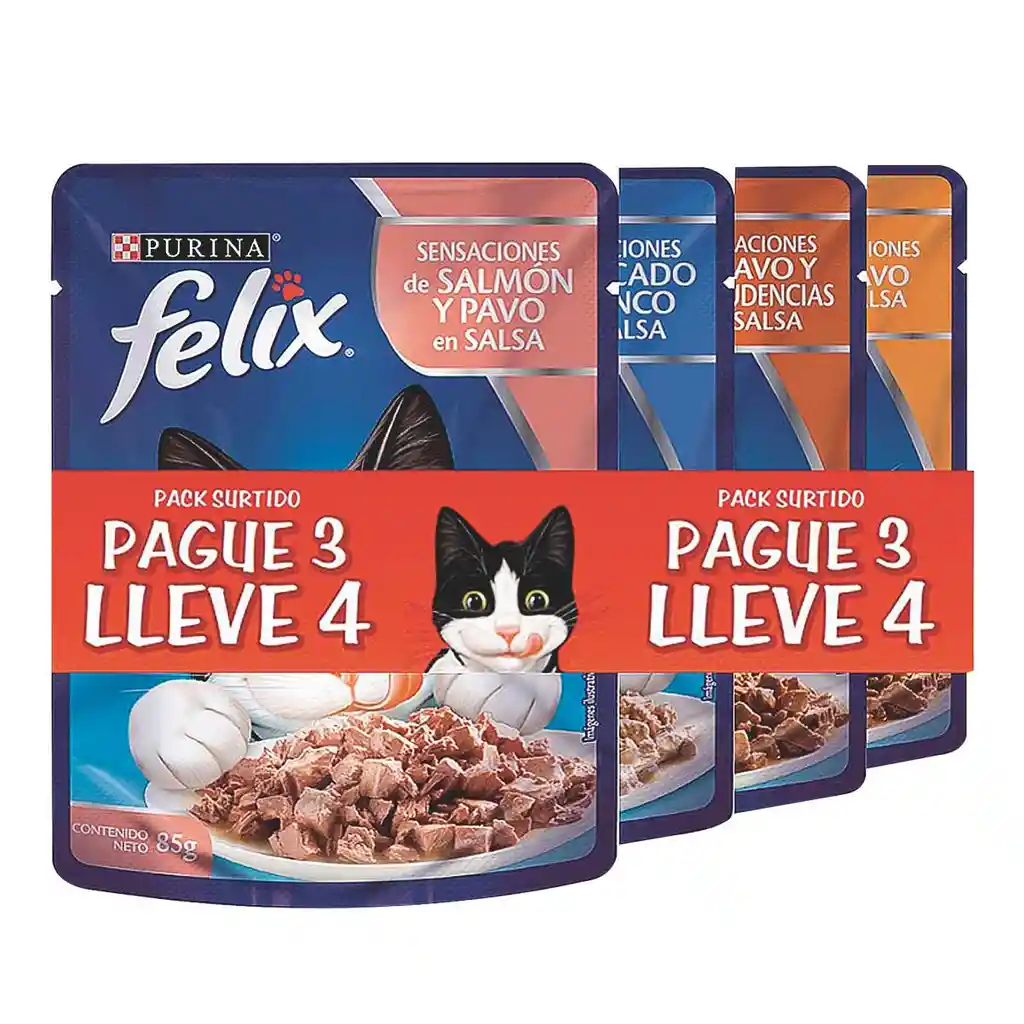 Felix Alimento Húmedo para Gato Adulto Sensaciones Surtido